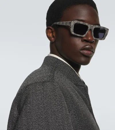 Gucci Rowcut Rectangular Sunglasses In Green