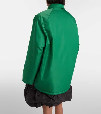 Prada Re-nylon Oversized Blouson Jacket In Green