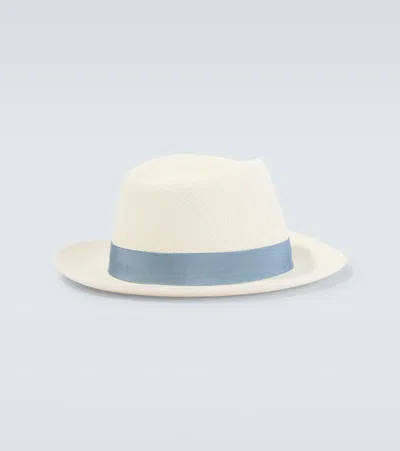 Brioni Panama Hat In White