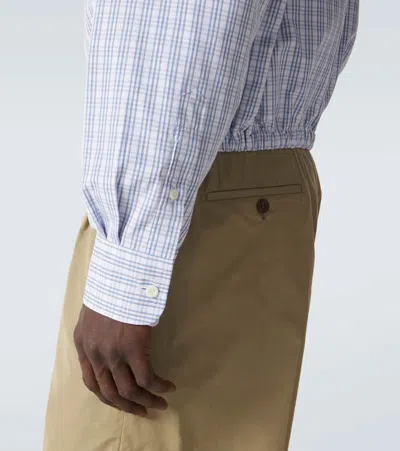 Prada Checked Buttoned Shirt In White