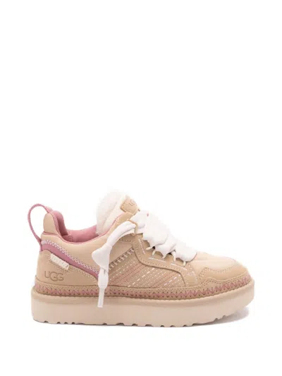 Ugg Sneakers Slip On Pull Tab Contrast Stitching In Neutral