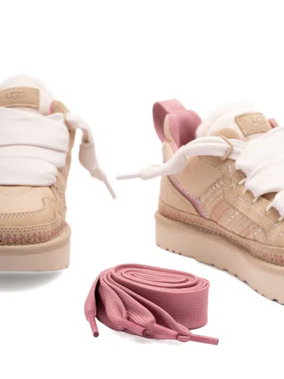 Ugg Sneakers Slip On Pull Tab Contrast Stitching In Neutral