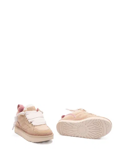 Ugg Sneakers Slip On Pull Tab Contrast Stitching In Neutral