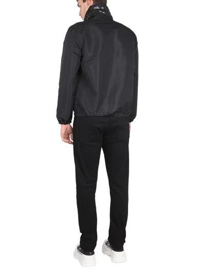 Alexander Mcqueen Graffiti-print Zip-up Jacket In Black