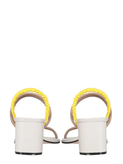 Alysi Leather Sandals In Brown