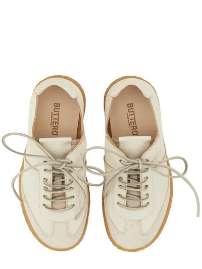 Buttero Premium Leather Sneaker For Women In Neutral