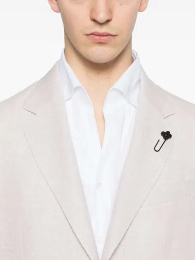 Lardini Patch Pocket Two Button Jacket In Multi