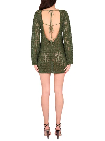 Gcds Monogram Macrame Dress