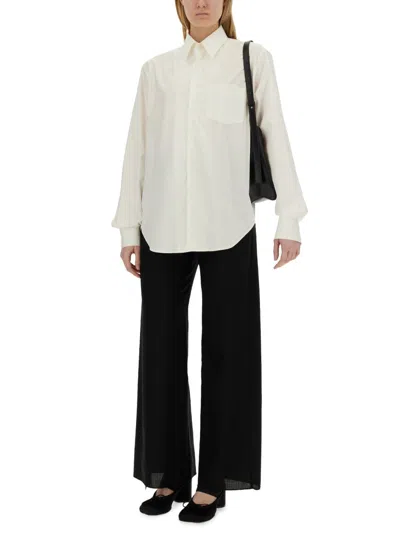 Mm6 Maison Margiela Mm6 By Maison Margiela White Cotton Oversize Fit Shirt