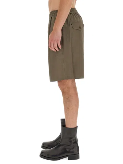 Helmut Lang Pull-on Shorts In Brown