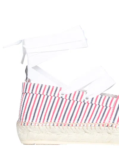 Thom Browne Removable Ankle Tie Espadrilles In Multi