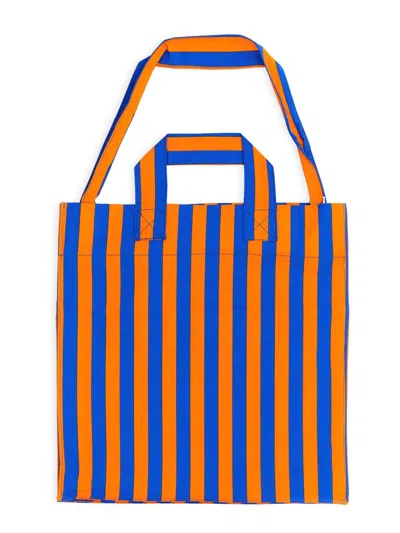 Sunnei Striped Pattern Double Handle Handbag