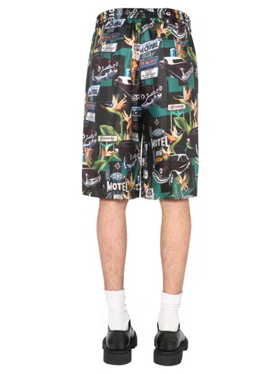 Givenchy Elevated Mini Bermuda Shorts In Black