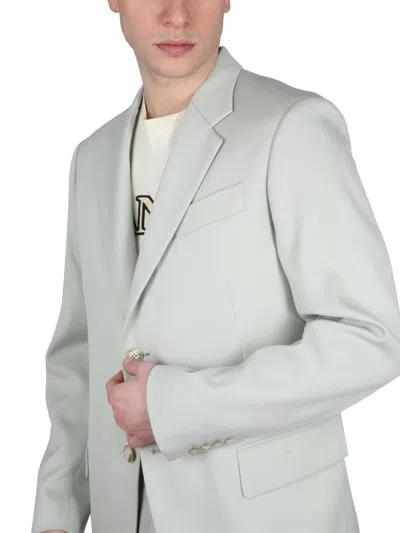 Lanvin Single-breasted Wool Jacket In Burgundy