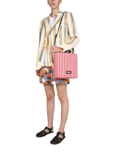 Marni Single-breasted Jacket In Neutral