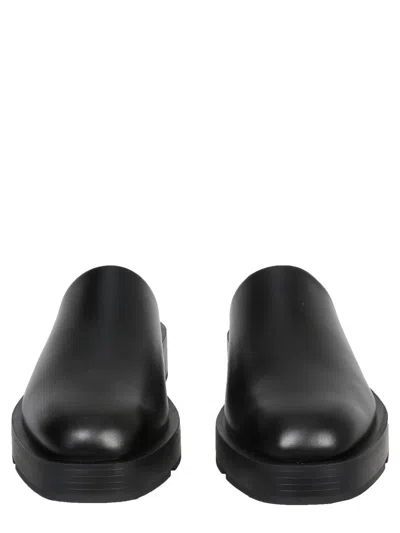 Givenchy Squared Loafers With 4 Cm Heel In Black