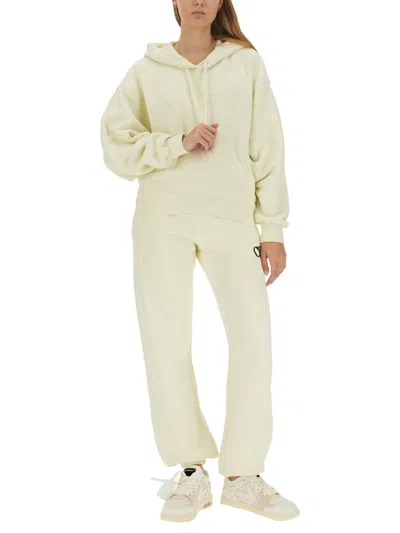 Off-white Logo Hooded Sweatshirt Front Pocket In White