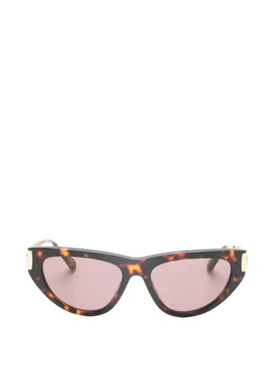 玳瑁纹猫眼框太阳眼镜