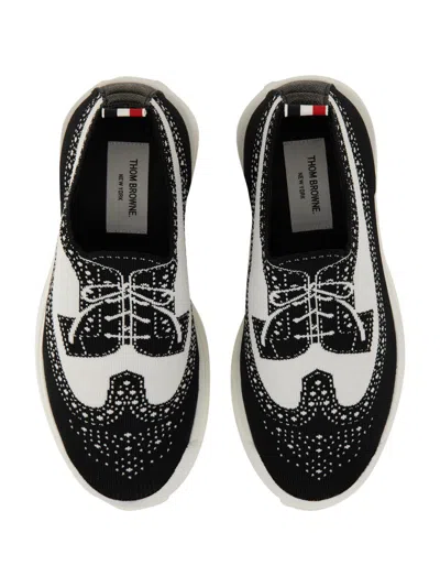 Thom Browne Men Tech Runner Sneaker In Black