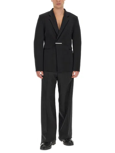 Givenchy U-lock Knit Jacket In Black