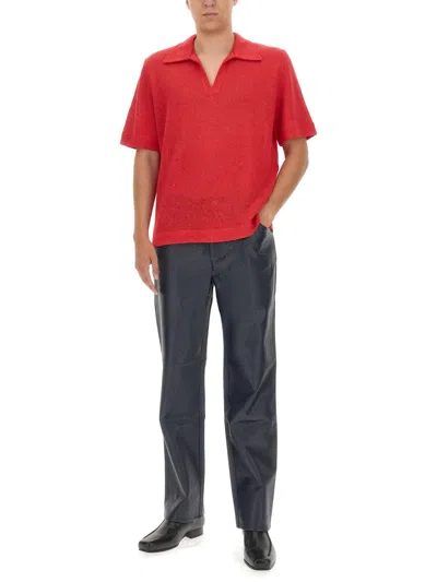 Séfr Textured T-shirt In Red