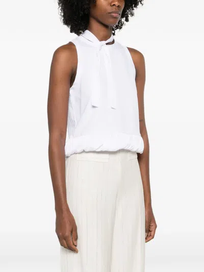 Sandro Top Mit Rüschen In White