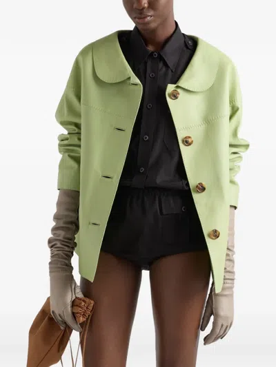 Prada Popeline-shorts Mit Patch In Black