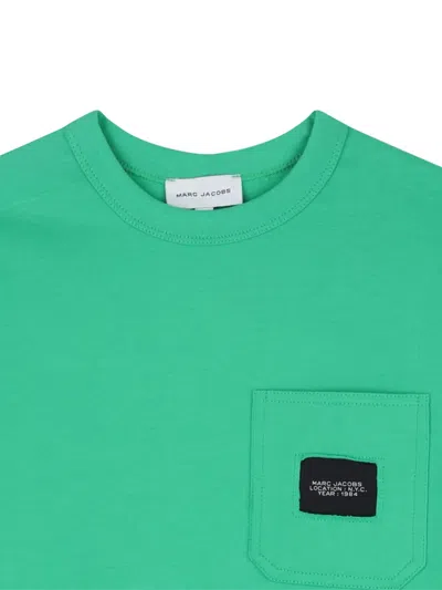 Marc Jacobs T-shirt Mit Brusttasche In Green