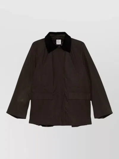 Totême Women Green Cotton Country Jacket, S Luxury Jackets For Women Darveys In Brown