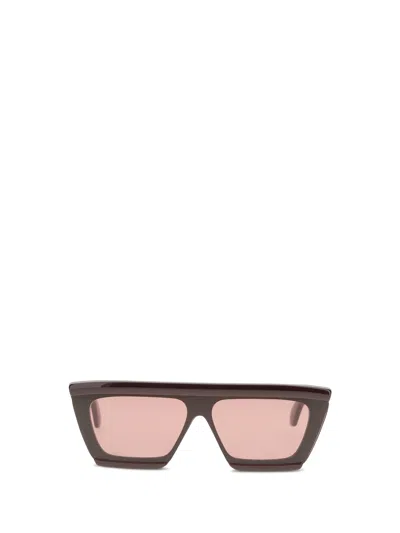 Alaïa Mask Rectangular Sunglasses In Brown