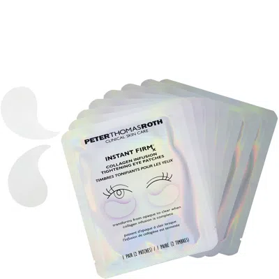 Peter Thomas Roth Instant Firmx Collagen Infusion Tightening Eye Patches For Firming Under-eye Bags & Wrinkles 16 Patc In Transparent