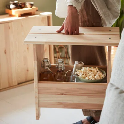 Ikea Perjohan Stool With Storage, Pine, Tested For: 243 Lb | ModeSens