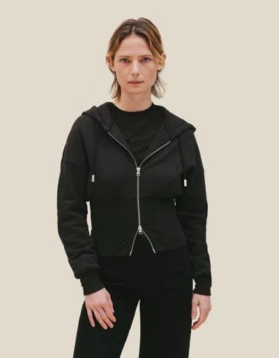 Eckhaus Latta Snatched Hoodie In Black