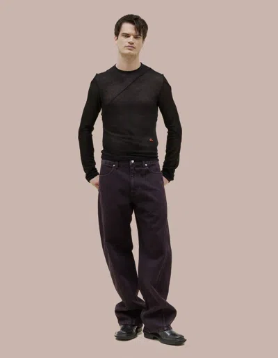 Eckhaus Latta Bend Jean In Black