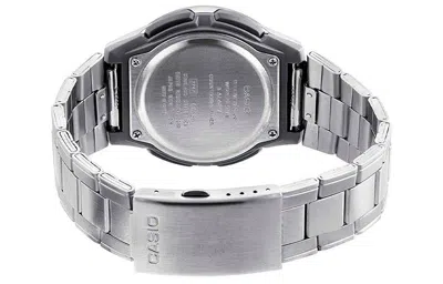 Casio Standard Analog-digital Watch 'silver Blue' In Multi
