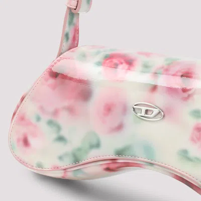 Diesel White And Pink Play Polyurethane Handbag In Neutral