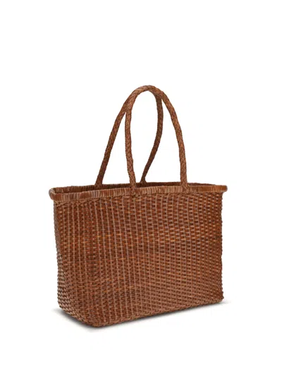 Dragon Diffusion Women Big Weave Tote Bag In Brown