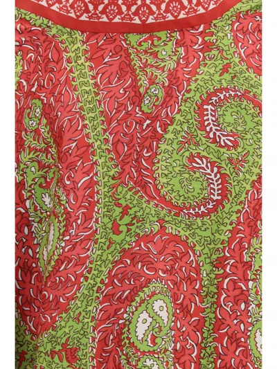 Etro Paisley Foliage Silk Twill Jacket In Multi