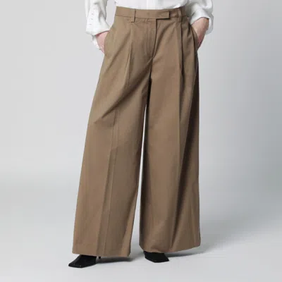 The Latest Cognac Cotton Deva Trousers In Brown