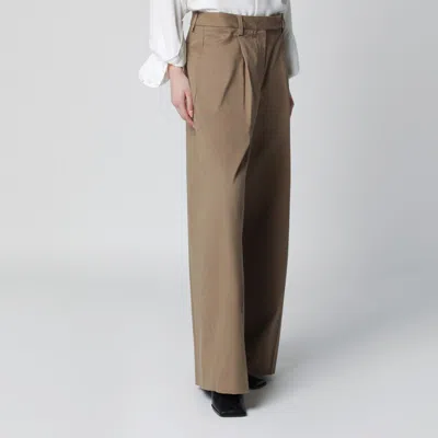 The Latest Cognac Cotton Deva Trousers In Brown