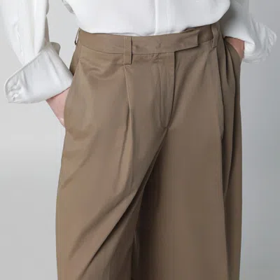 The Latest Cognac Cotton Deva Trousers In Brown