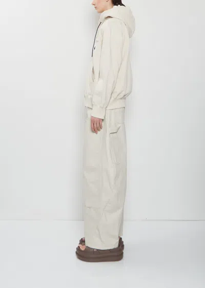 Sacai Off-white Carhartt Wip Edition Cotton Jersey Hoodie In Neutral