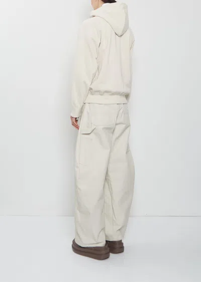 Sacai Off-white Carhartt Wip Edition Cotton Jersey Hoodie In Neutral