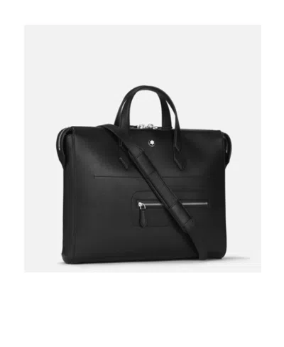 Montblanc Logo Briefcase In Black