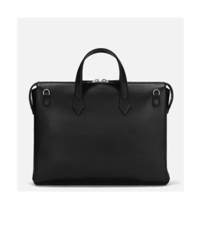 Montblanc Logo Briefcase In Black
