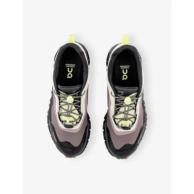 On Cloud 6 Geo Waterproof Rubber-trimmed Mesh Sneakers In Black