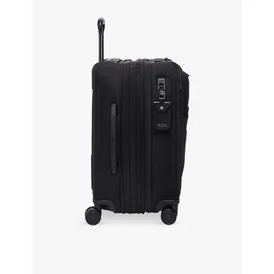 Tumi Black Alpha Dual Access Expandable Suitcase In Black