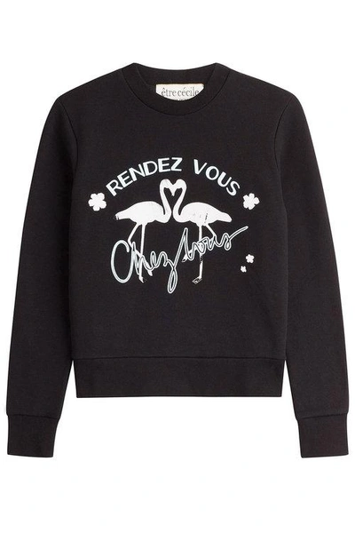 Etre Cecile Rendez-vous Slim Fit Sweatshirt In Black