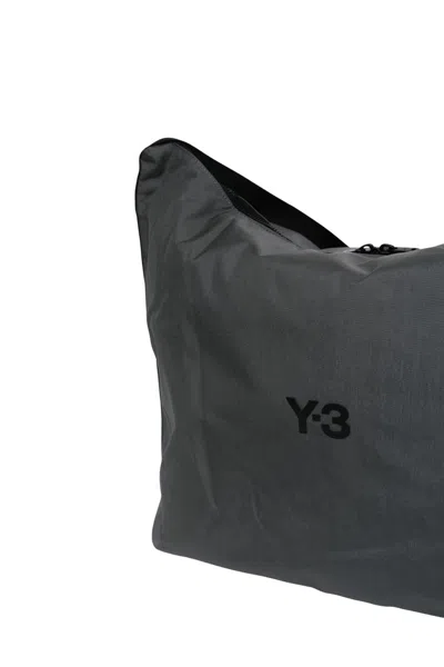 Y-3 Logo Patch Shoulder Bag In Black