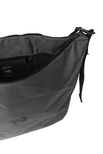 Y-3 Logo Patch Shoulder Bag In Black